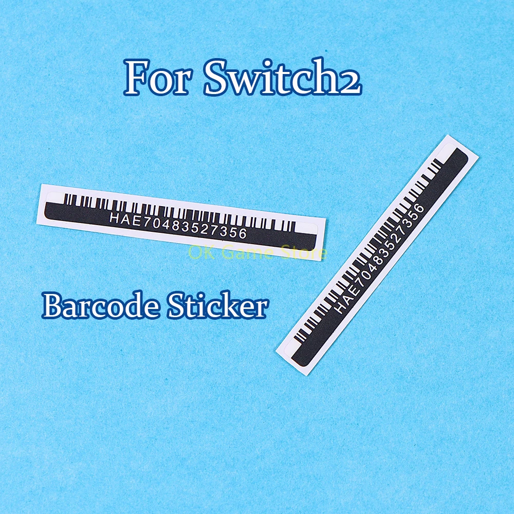 500 Uds. De repuesto para etiqueta adhesiva de código de barras Switch2, pegatina de código de barras antidesmontaje para accesorios de consola de juegos NS2 Switch2 - imagen 2