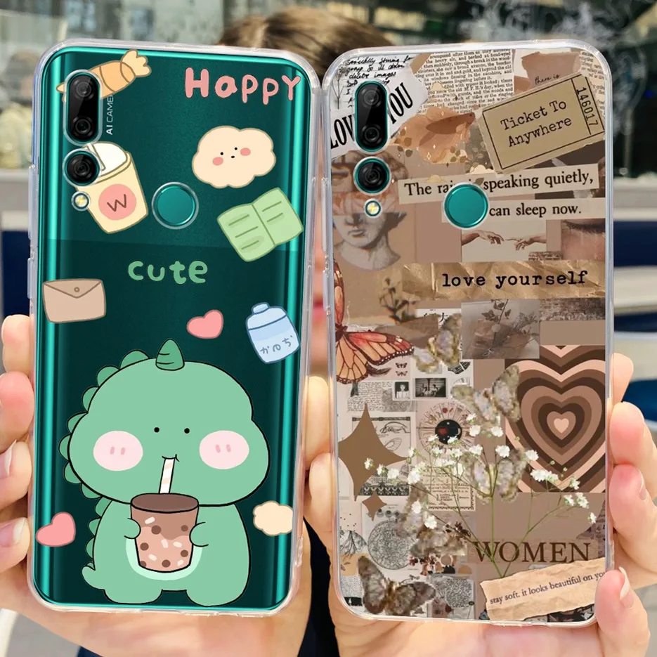 Para Huawei Y9 Prime 2019 funda STK-L21 nueva moda funda de teléfono de silicona transparente para Huawei Y9S Huawei Y9 2019 funda trasera suave - imagen 4