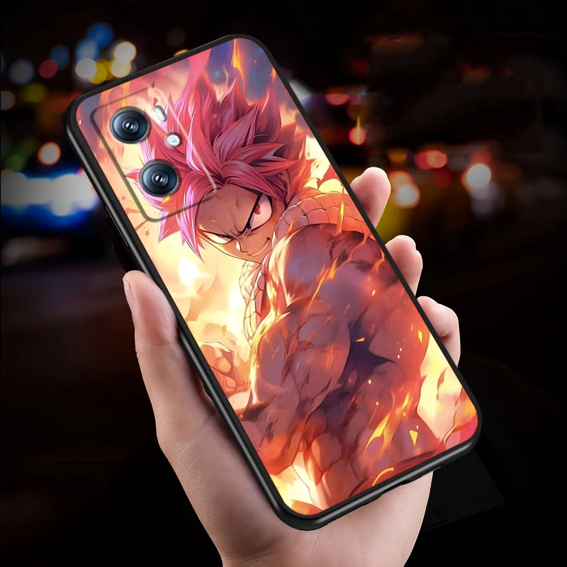 Fairy Tail Anime Movie Cool para OPPO Find X5 X3 X6 A54S A5 A94 A16 A53S A57 A74 A72 A98 A78 A96 A9 5G, funda negra para teléfono - imagen 3