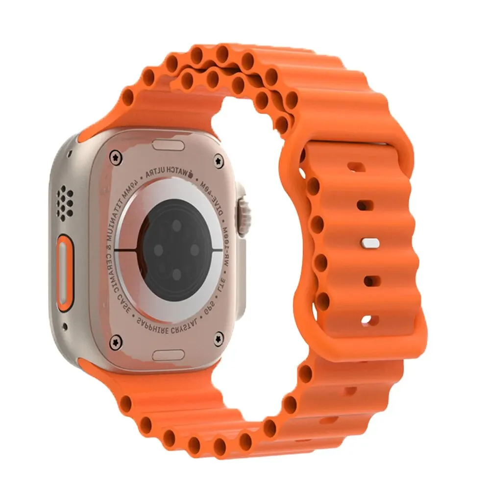 Correa Original Ocean para Apple Watch Ultra, pulsera de silicona de 49mm para Apple iWatch series ultra 1 2 49mm, Correa deportiva de repuesto - imagen 5