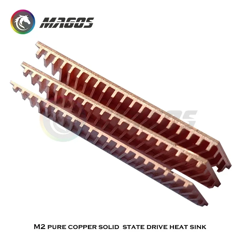 Disipador de calor M.2 SSD Carry Laird 700 solución de almohadilla térmica, enfriador de radiador de cobre M2 para computadora/portátil M.2 NVME NGFF 2280 - imagen 5