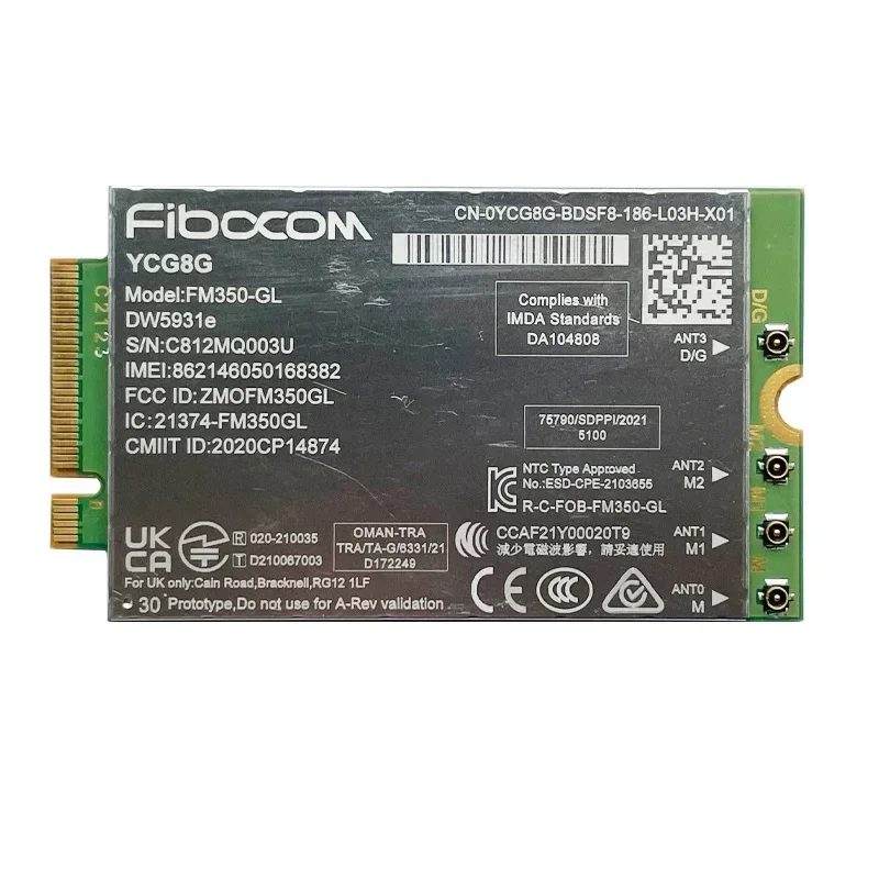 Módulo FM350-GL 5G M.2 Intel 5G Solución 5000, Compatible con Latitude 7440/5531/9330/3571 para computadora portátil 5G Actualización y alta velocidad - imagen 2