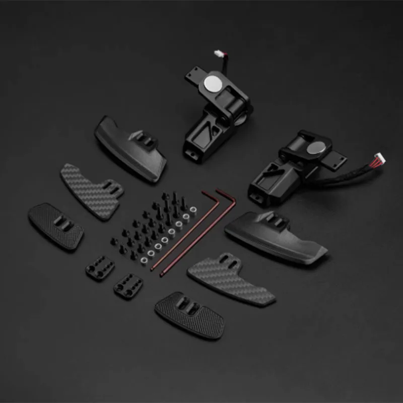 Paletas de cambio de carreras de simulación, diferentes sentimientos de mano, formas y textura que se pueden reemplazar al volante Simagic Neo X