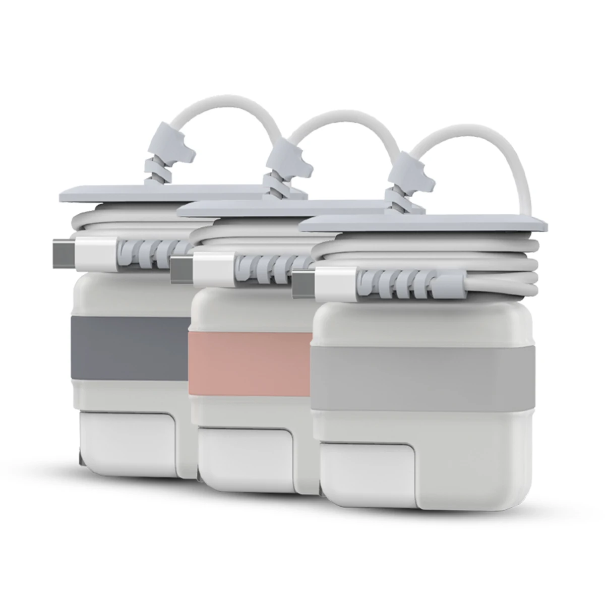 Funda protectora de adaptador para Apple MacBook Air Pro, cubierta organizadora de cables, 12, 13, 13,3, 15,4, 16, 29W, 30W, 60W, 61W, 85W, 87W, 96W - imagen 2