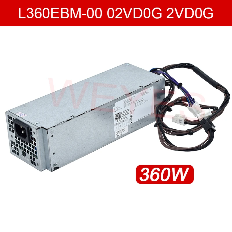 L360EBM-00 02VD0G 0VM8KR H360EGM-00 para Dell 3080 7080 7071 7070 3050 5050 7050 3250 3665 3660 3669 3667 3668 360W fuente de alimentación