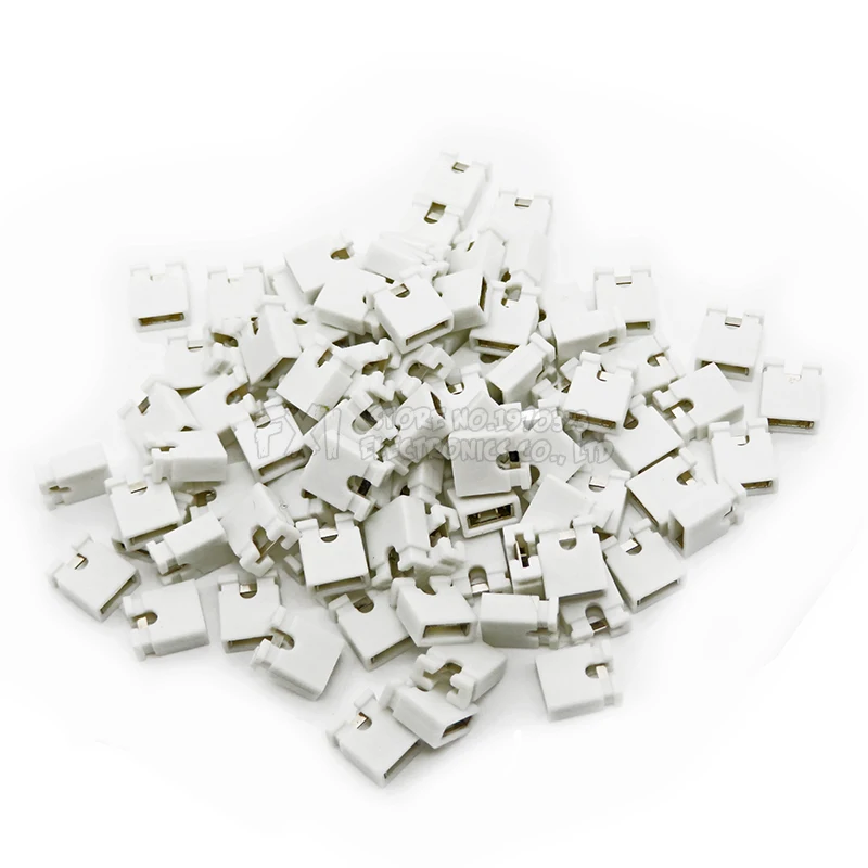 Puente de cabezal de Pin de 100mm de paso de piezas, tapa corta, cabezales y carcasas de cable, negro, amarillo, blanco, verde, rojo y azul para Arduino, 2,4 - imagen 2