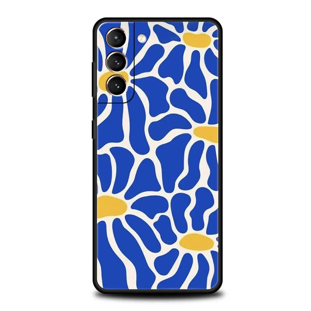 Funda de teléfono con mercado de flores abstractas para Samsung Galaxy S24 S23 S22 S20 Ultra S21 FE 5G S10 S9 Plus S10E S8 funda de silicona suave - imagen 4