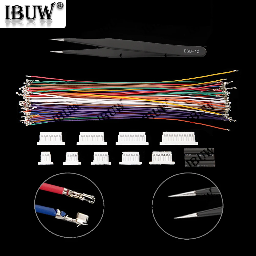 Kit de conector de Cable SH1.0MM JST de 1mm, cabezal macho JST 3P-12P con 28AWG prensado con Terminal para Cable de Dron de carreras GPS 3P 4P 5P - imagen 5