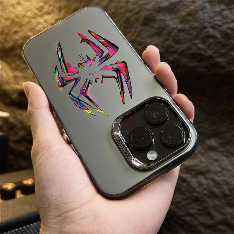 Funda de teléfono láser mate de araña de Color para Xiaomi 13 12 11 Lite 5G 14 13T 13 12T 12 Poco X6 X5 X3 F5 M6 Pro cubierta de armadura a prueba de golpes - imagen 4