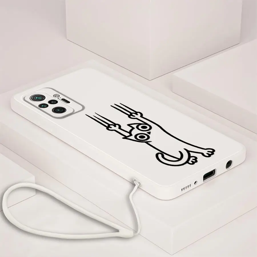 Funda de teléfono con cubierta suave de perro y gato de dibujos animados para Xiaomi Redmi Note 10 11 Pro 13 12 ProPlus 12s 10 10Lite 11s 14 Pro Plus - imagen 5