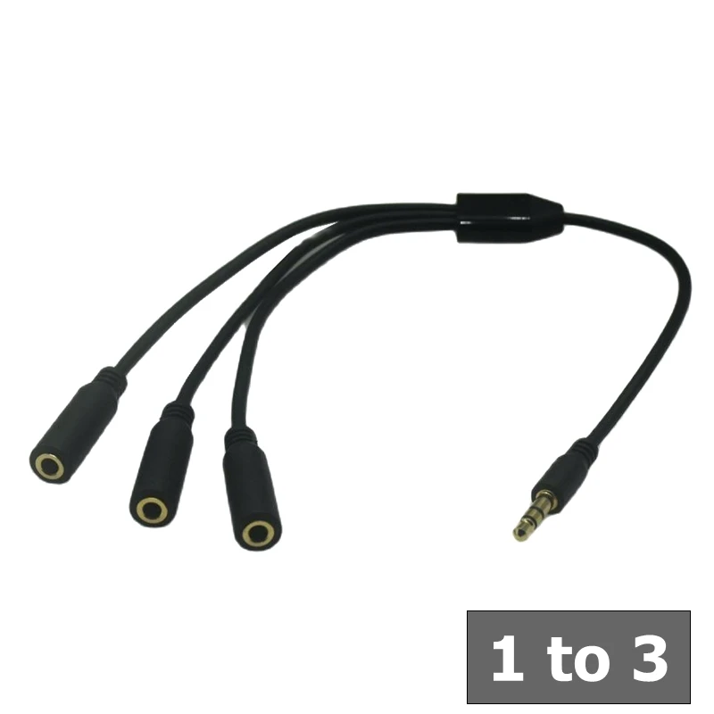 Cable adaptador de micrófono de 3,5mm, convertidor de micrófono de Audio estéreo, dos TRS 3 4 5 hembra a un enchufe macho TRRS de 3 polos para teléfono inteligente - imagen 2