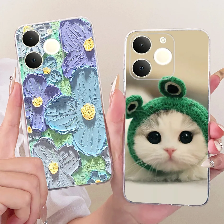 Para Realme Narzo 80 Lite 4G funda Realme Note 70 nueva funda pintada de lujo funda de teléfono suave y delgada para Realme Note 70T Note70 T Shell - imagen 2