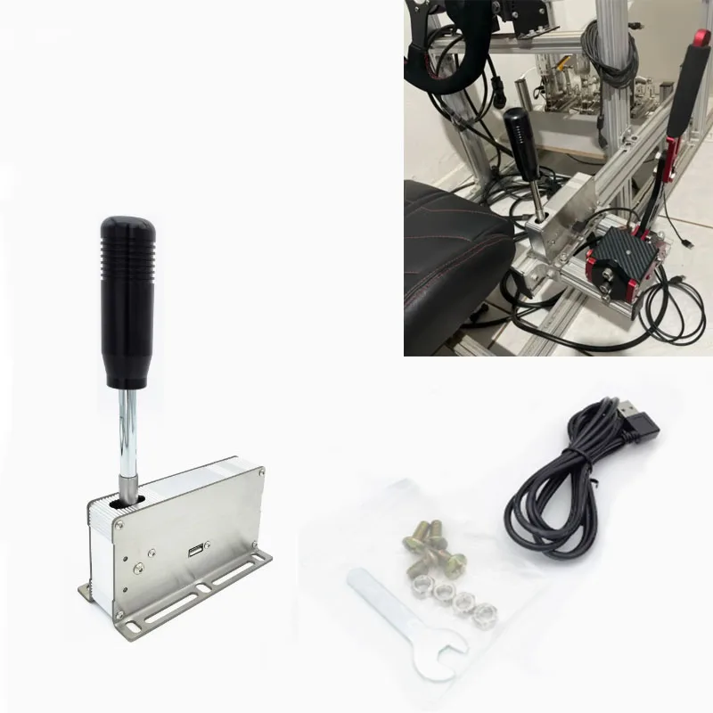 PC USB juegos de carreras cambio secuencial H cambio de marchas SIM para Logitech G25 G27 G29 G920 G923 Thrustmaster T300RS/GT T500 para ETS2 - imagen 2