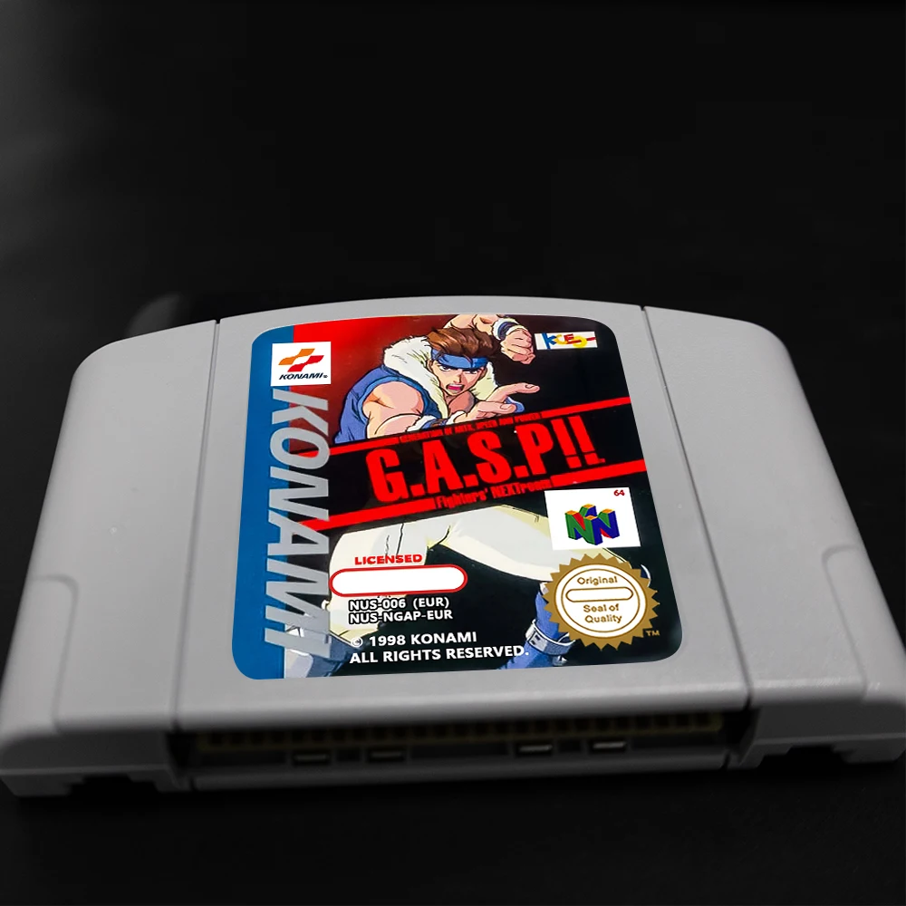 ¡¡Para G.A.S.P!! Cartucho de juego Fighters' NEXTream para consolas PAL EUR de 64 bits, tarjeta de juego N64