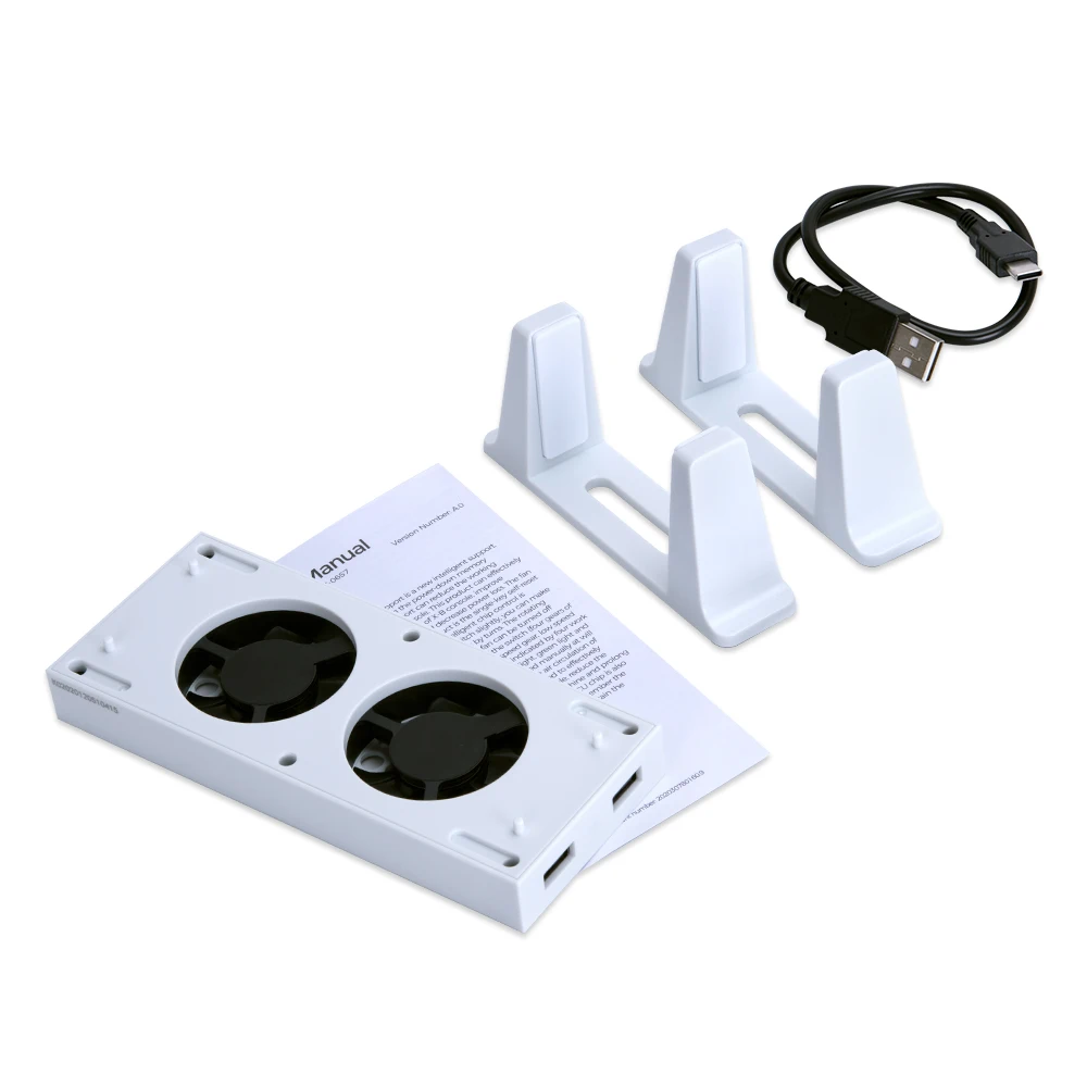 TYX-0658 para consola Xbox Series S, sistema de ventilador Vertical de doble enfriador, 2 concentradores USB, soporte de refrigeración de carga - imagen 3