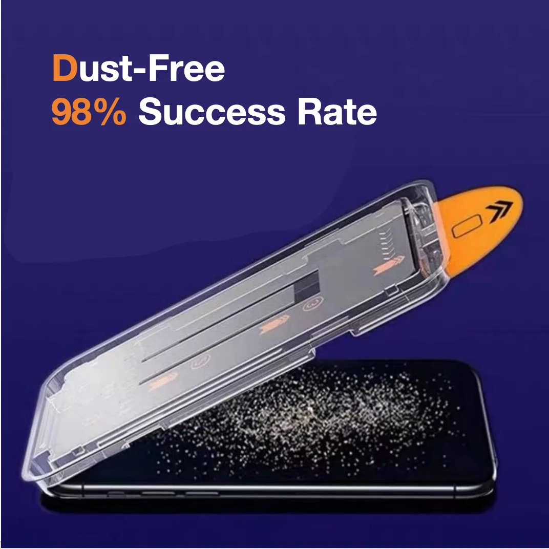 Protector de pantalla para Google Pixel 9 Pro XL 8A 8 9A 5G, accesorios de vidrio templado con huella dactilar, sin burbujas de polvo, Kit fácil, 2 uds. - imagen 4