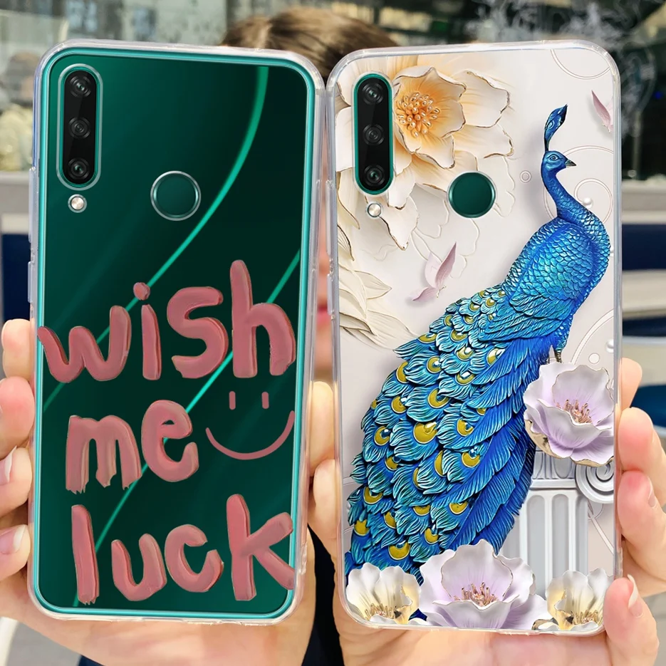 Funda de silicona transparente para teléfono Huawei Y6p Y7p 2020, carcasa pintada con estilo, funda trasera suave para Huawei Y5p Y6p Y7p - imagen 4