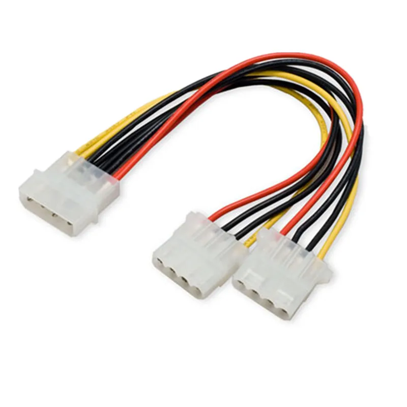 IDE 4 pines a doble 4 pines IDE Y Splitter Cable de extensión de fuente de alimentación de disco duro 18 cm - imagen 3