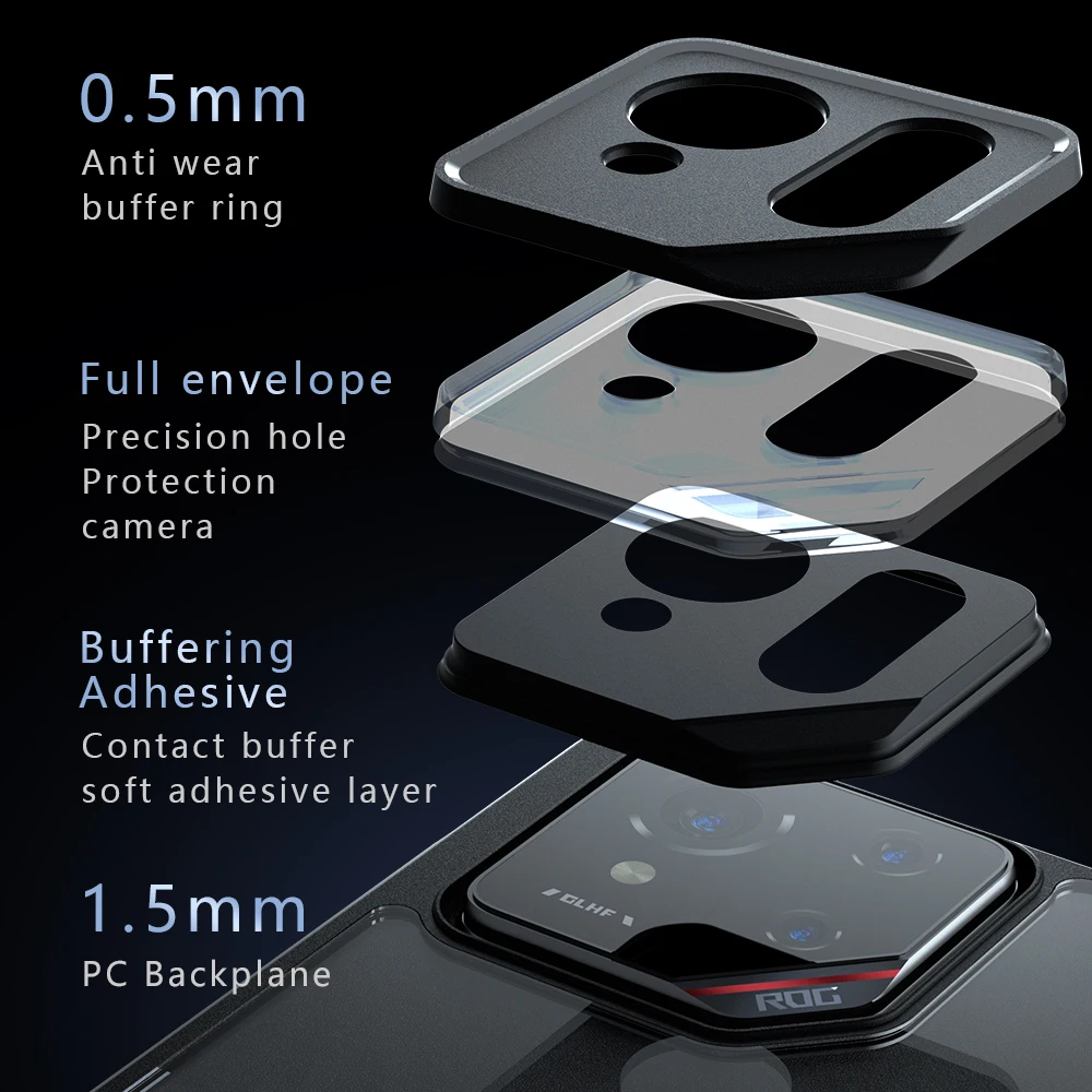 Para Asus ROG Phone 9 Pro 5G Funda trasera Phnoe Funda a prueba de golpes Airbag anticaída protectora antihuellas mate Funda Coque - imagen 5