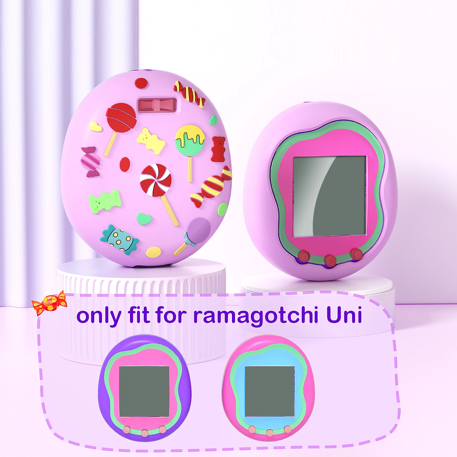 Funda de silicona para Tamagotchi Uni, funda protectora antiarañazos para máquina Virtual de mascotas, accesorios de juego - imagen 2