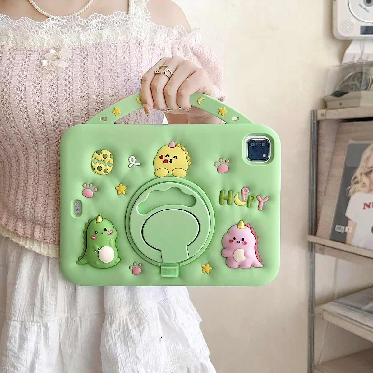 Para IPad 9 8 7. a generación funda infantil para IPad Air 2 3 4 5 10,9 2022 Mini 6 Pro 11 funda protectora de silicona para tableta con bonitos dibujos - imagen 5