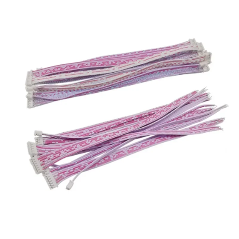 Cable de cinta de alambre blanco y rojo, cabezal individual o doble, 5 piezas, 10-100cm, PH 2,0mm, Paso 2/3/4/5/6/7/8/9/10/11/12 pines dirección/marcha atrás - imagen 4