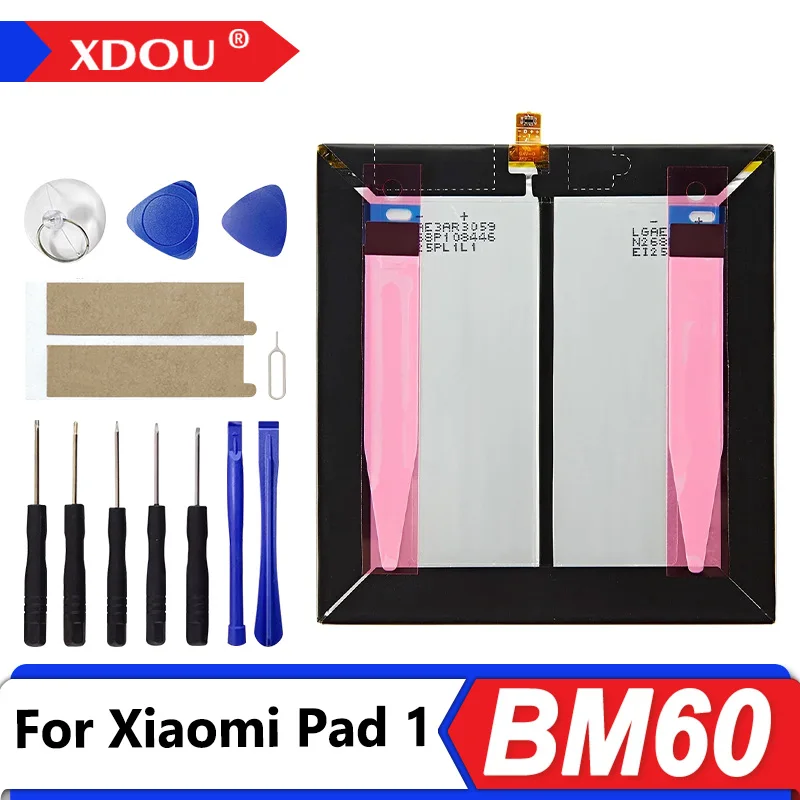 100% nueva batería BM60 de 6520mAh para Xiaomi Pad 1 Mipad 1 A0101 BM60 baterías de repuesto para tableta de alta calidad