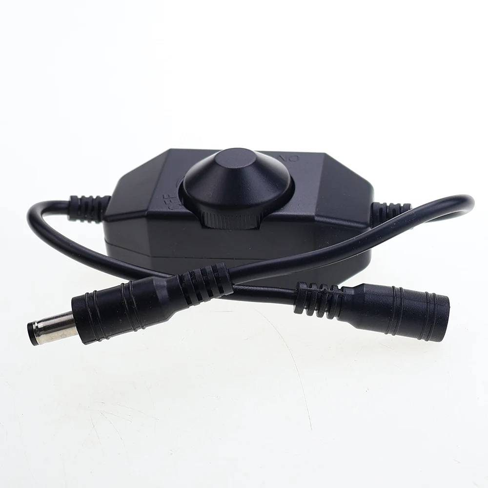JCD-interruptor atenuador de perilla LED, cable de extensión USB hembra a macho de 5V CC con controlador giratorio, blanco y negro para tiras de luces LED - imagen 4