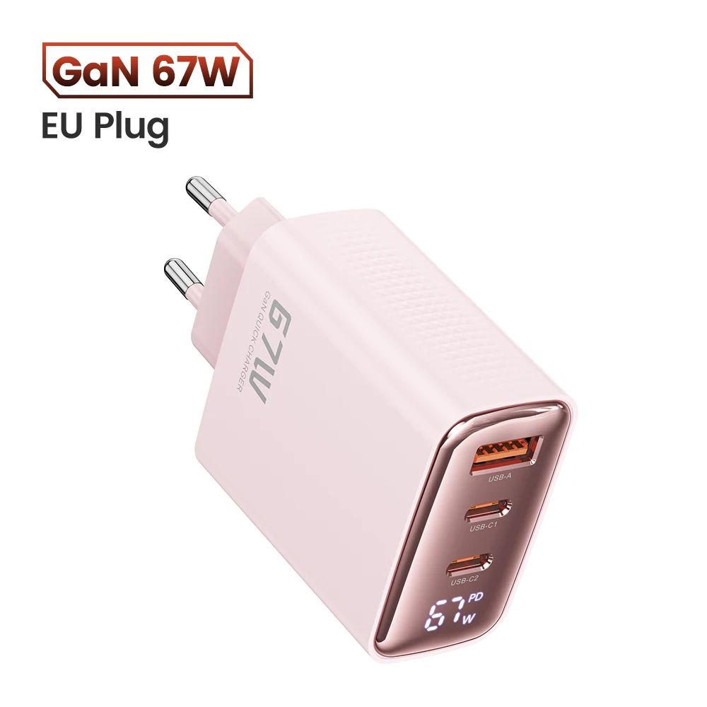 67W EU Plug Pink