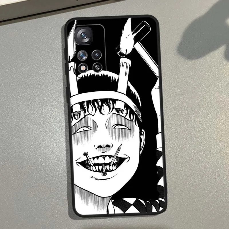 Funda de terror Junji Ito para Xiaomi Redmi Note 14 14S 13 12 12S 12R 12T Lite Pro Plus Max Turbo 5G 4G - imagen 3