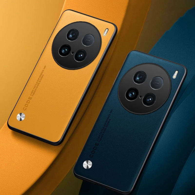 Funda de cuero PU de lujo para Vivo X100 Ultra, funda trasera de silicona mate a prueba de golpes, funda de teléfono de protección completa para Vivo X100Ultra 5G - imagen 3
