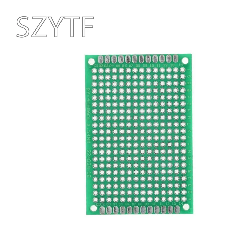 10 unidades/lote Placa de estaño de pulverización de lado 4x6cm material de fibra de vidrio experimental espesor 1,6 MM placa PCB - imagen 2