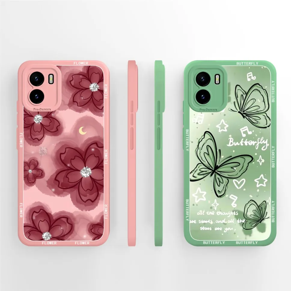 Funda de teléfono para Vivo Y10 Y10 T1 T2 4G estilo pastizales protección de cámara funda trasera de silicona suave para VivoY10 Y10 T1 T2 4G Shell