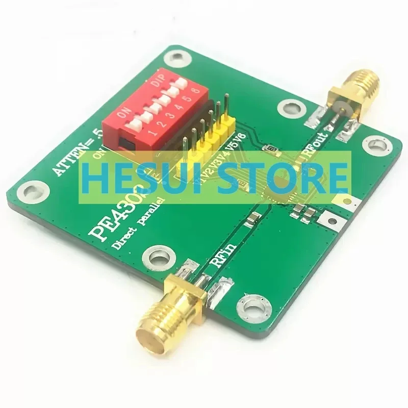 Módulo PE4302 paso = 0,5dB 10mW rango de atenuación = 0-31,5dB 0Hz- 4GHz atenuador RF placa de módulo atenuador CNC - imagen 2