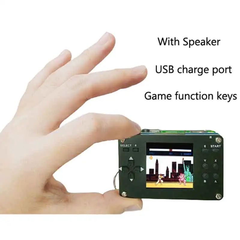 Kit de módulo de sombrero de juego Raspberry Pi Zero 2W, LCD de 1,54 pulgadas con funda, función de carga de altavoz para Raspberry pi Zero/Zero con Zero 2w - imagen 2