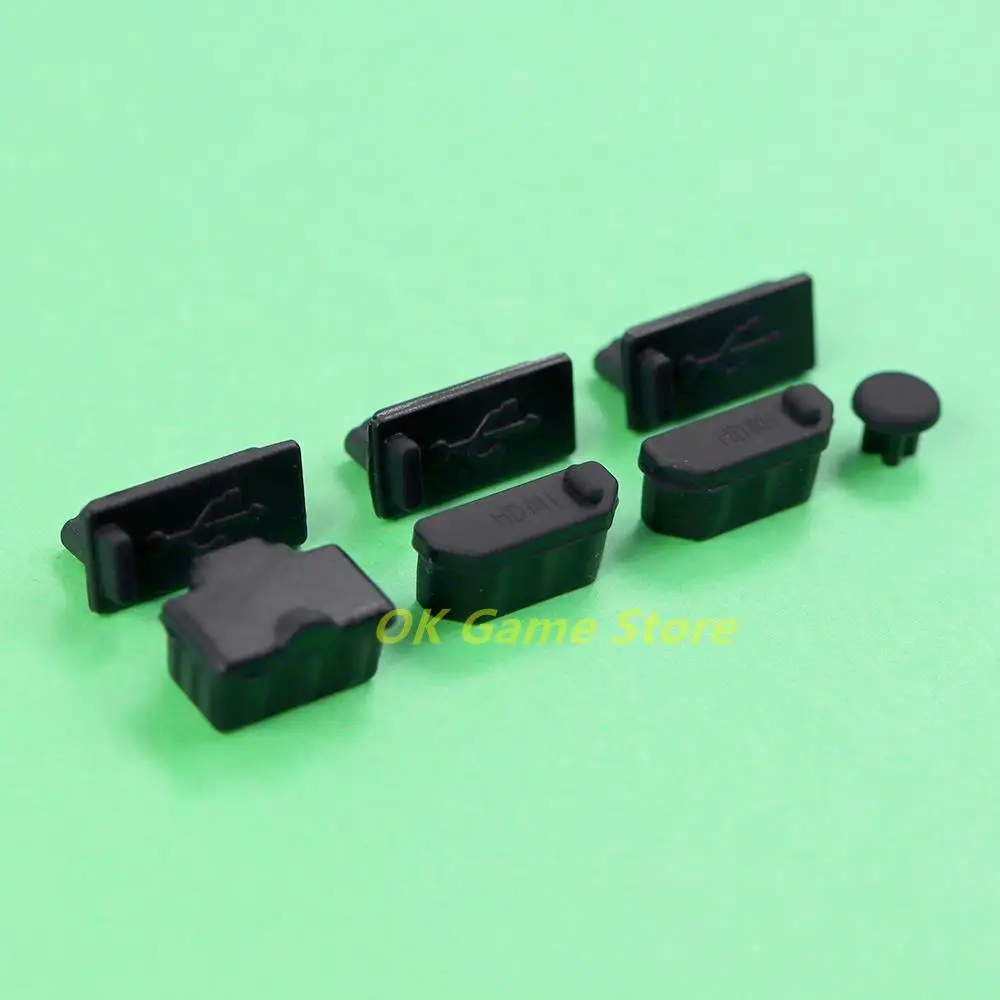 1 juego/lote 7 en 1 tapón antipolvo para consola Xbox One X S cubierta de silicona a prueba de polvo tapón Kits a prueba de polvo controlador - imagen 3