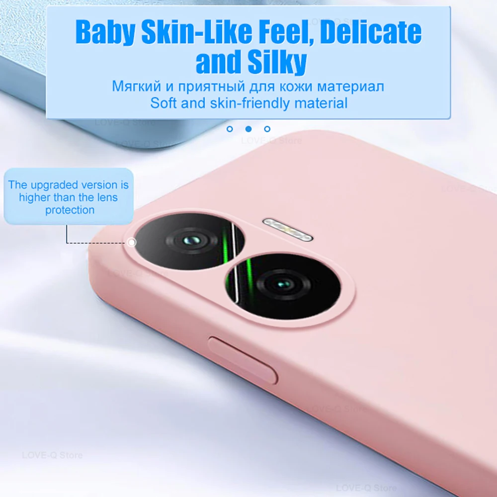 Poco F7 F 7 Pocof7 Case Liquid Silicone Camera Lens Protector Phone Case For Xiaomi Poco F7  Poco F 7 Pocof7 Soft TPU Back Cover - imagen 3