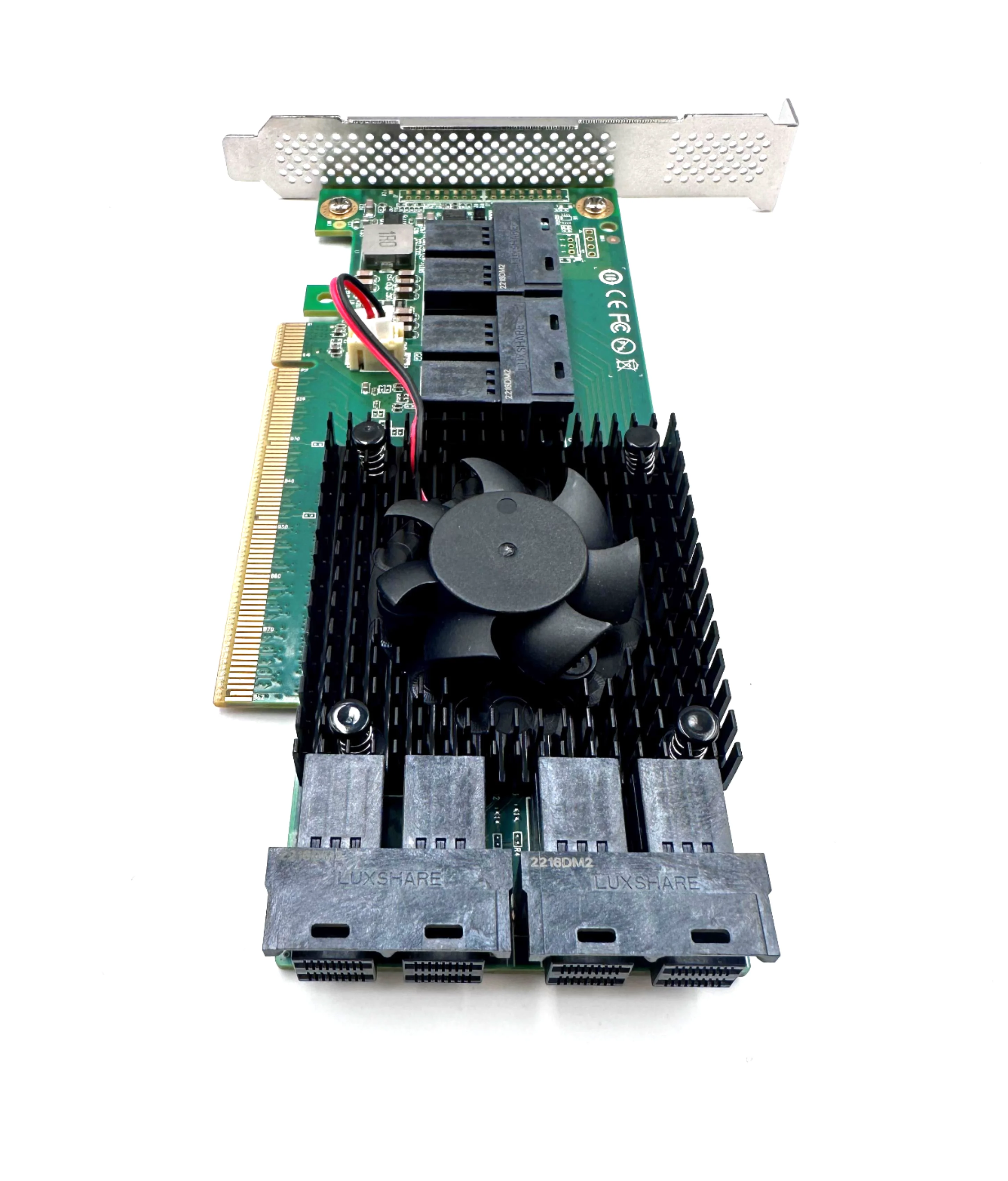 Shinreal 8 puertos sff 8643 PCIe3.0 x16 adaptador de interruptor controlador plx8749 --- tarjeta expansora PE3163-8I PCIe3.0 - imagen 2