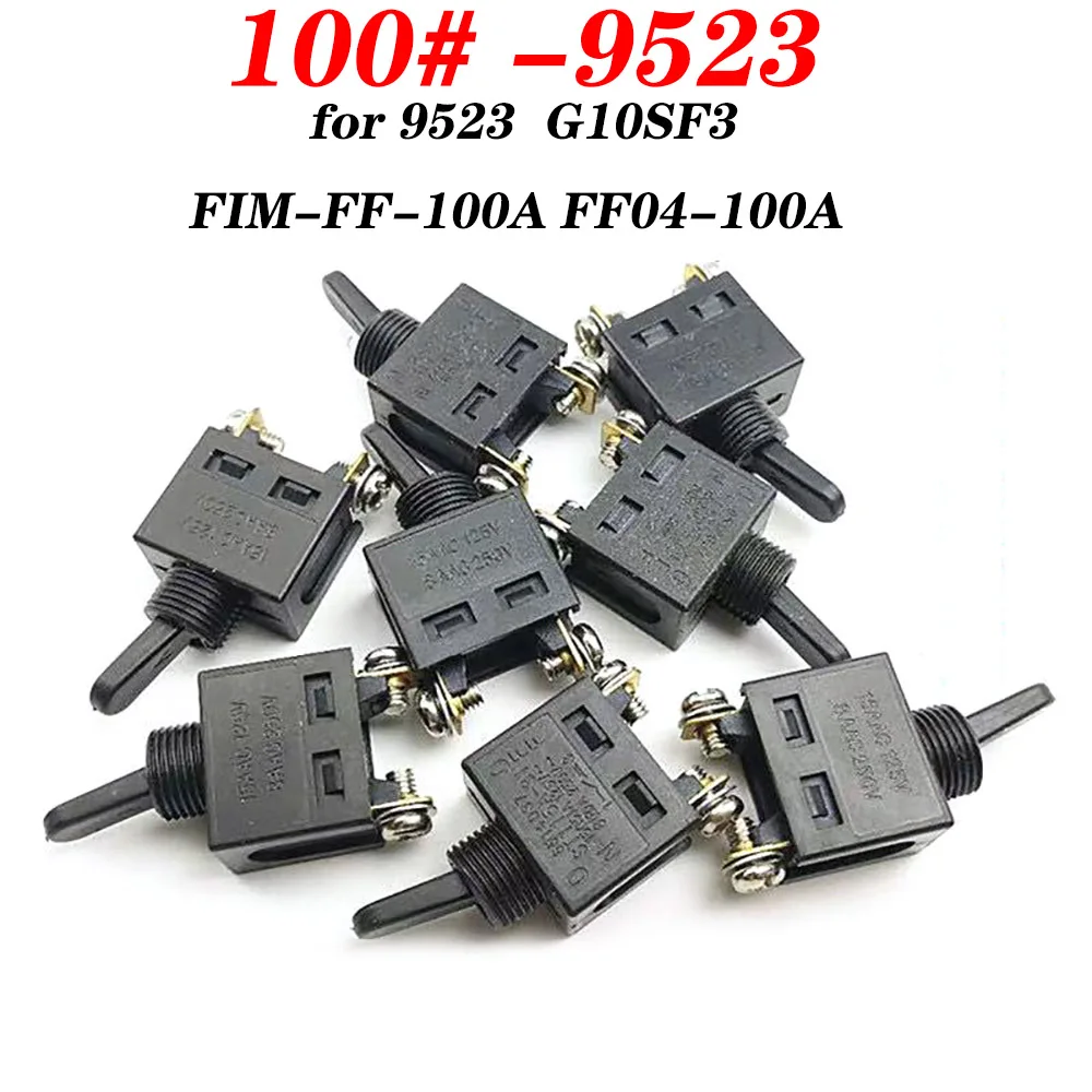 50 piezas 8A 250 V 9523-100 #   Herramienta eléctrica interruptor G10SF3 amoladora angular martillo eléctrico taladro de impacto 9523 - imagen 2