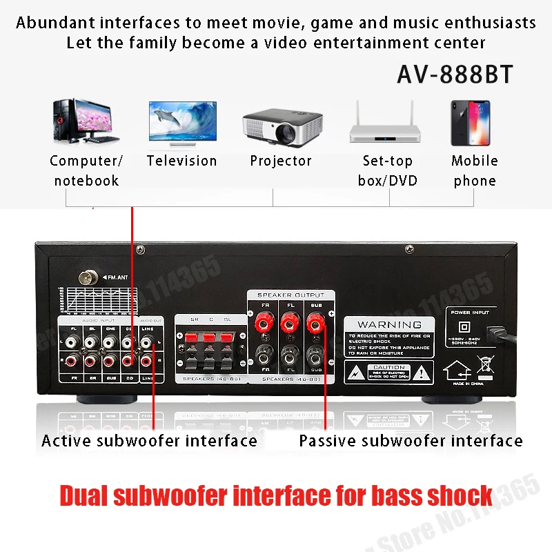 Dual 888BT Amplificador HiFi Bluetooth 4000W para coche y casa - imagen 4