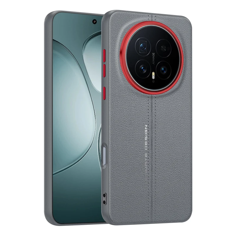 Funda de estilo Simple para Honor Magic8 Pro, funda trasera de lujo de cuero PU a prueba de golpes para teléfono, parachoques para Honor Magic 8 Pro - imagen 2