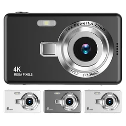 Cámara 4K Vlogging con Zoom 16X y Pantalla IPS para Principiantes