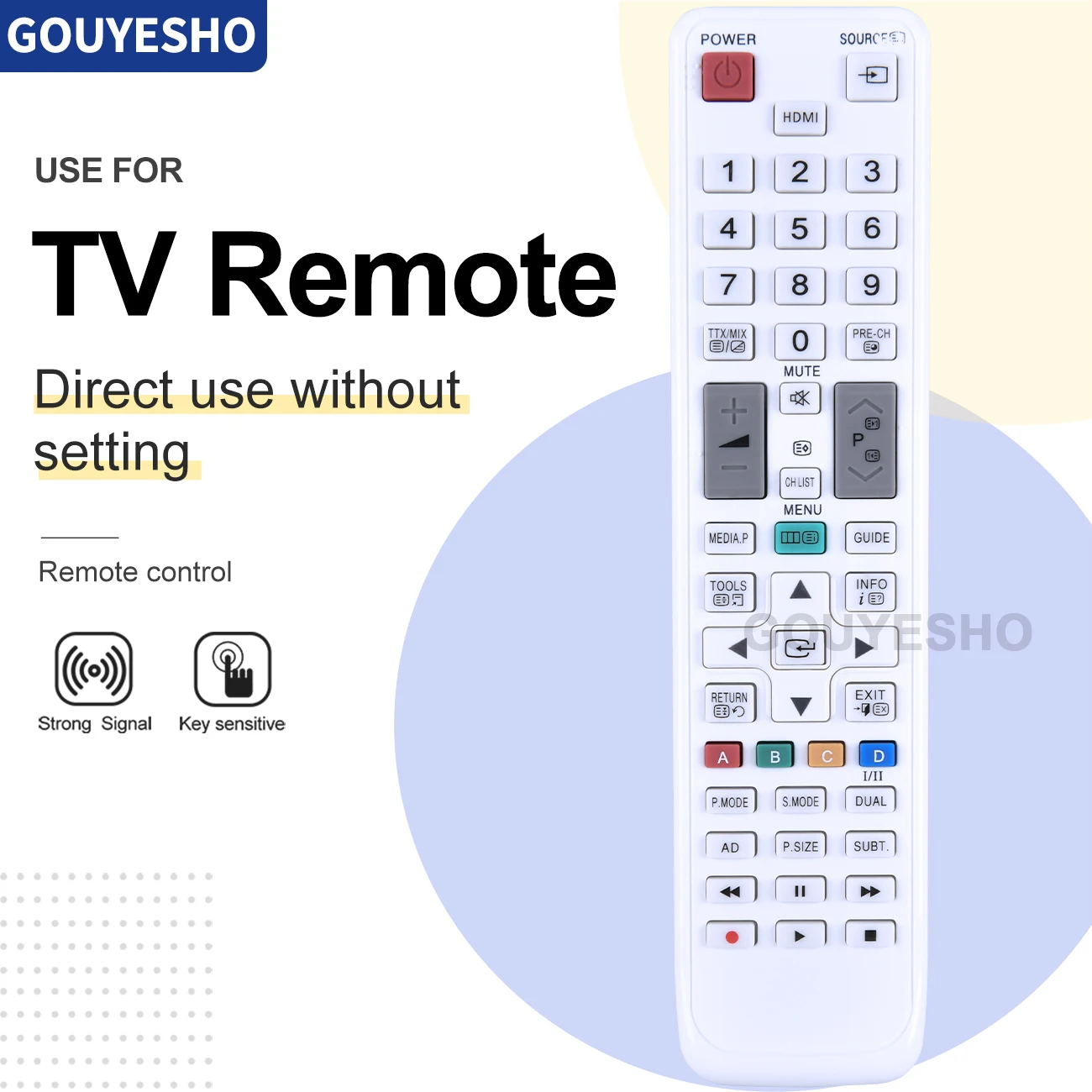 Nuevo Control remoto para Samsung LCD TV BN59-01081A 01069A UE22C4010PW A59-00466A T22A550 T19A350 T20A350 T22A350 - imagen 2