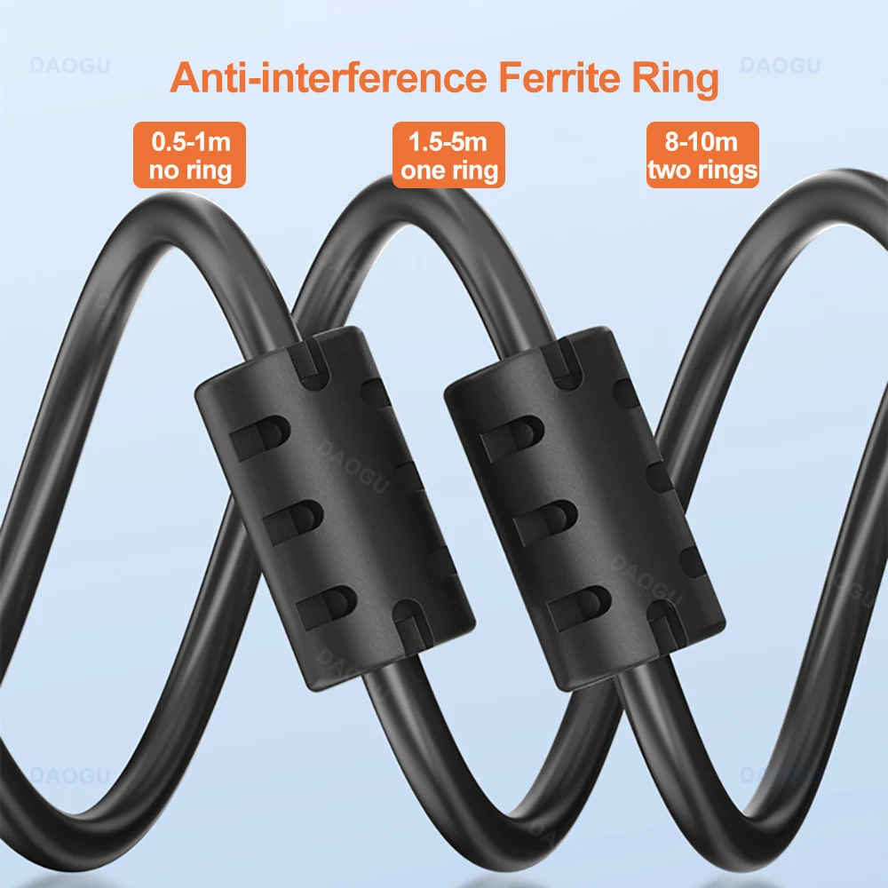 Cable de impresora USB 2,0 5m 3m 2m 1m 8m para HP Canon Brother Epson Dell Samsung impresora USB tipo A a B Cable de escáner de máquina de Fax - imagen 4