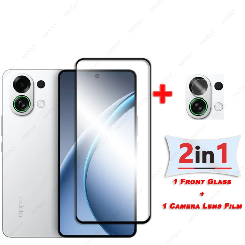 Para Oppo K13 Turbo Protector de pantalla de vidrio para Oppo K13 Turbo vidrio templado borde negro película protectora Protector de lente de cámara - imagen 3