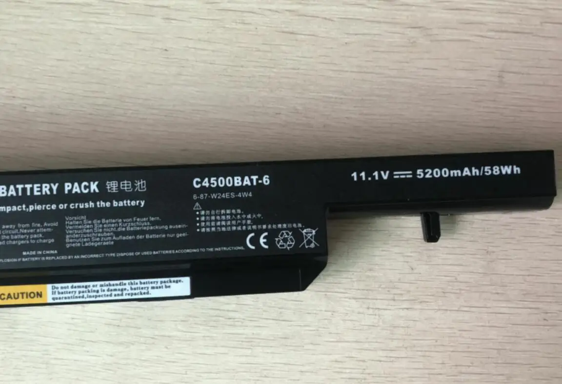Batería del ordenador portátil para Clevo C4500BAT-6 C4500BAT 6 C4500BAT6 B4100M B4105 B5100M B5130M B7110 C4100 C4500 C4500Q C5100Q C5500Q - imagen 5