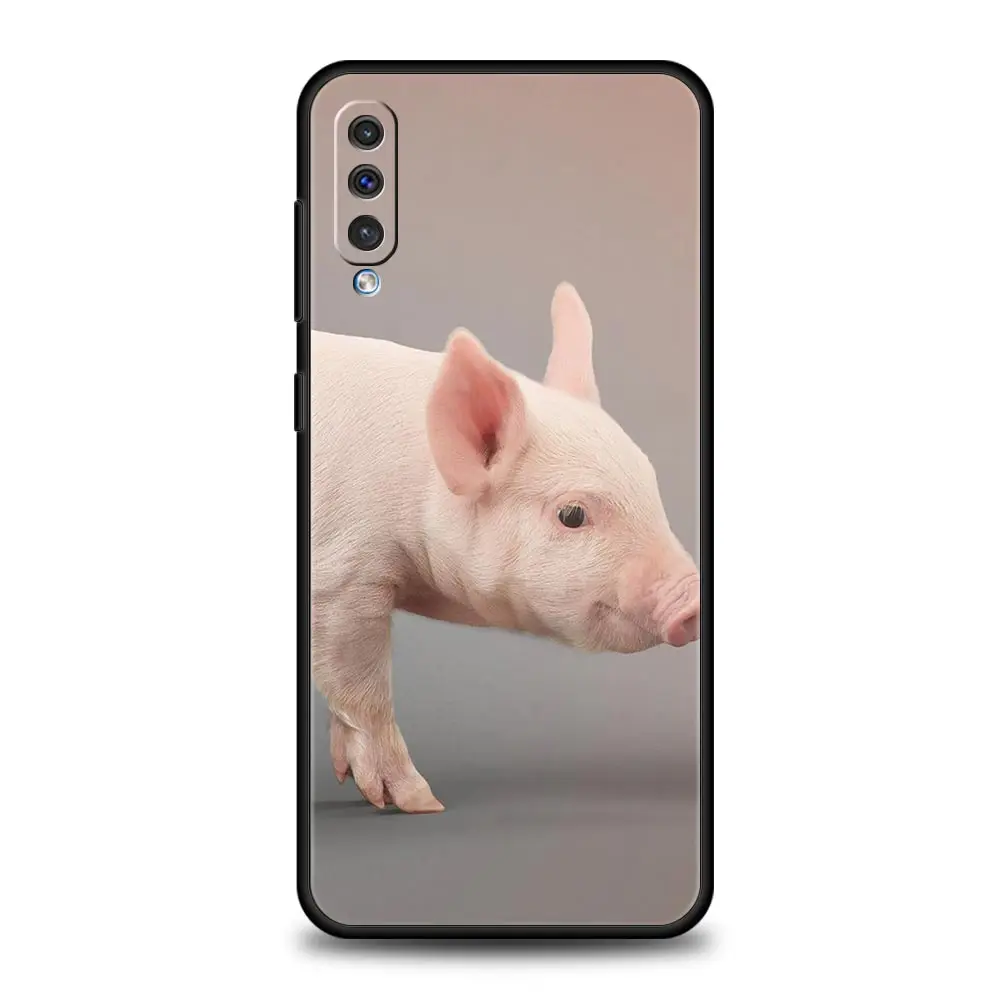 Funda de teléfono con pequeño cerdo rosa para Samsung A54 A52 A24 A14 A50 A70 A10 A40 A20S A20E A06 A12 A22 A34 A42 A32 5G A04s A16 - imagen 5