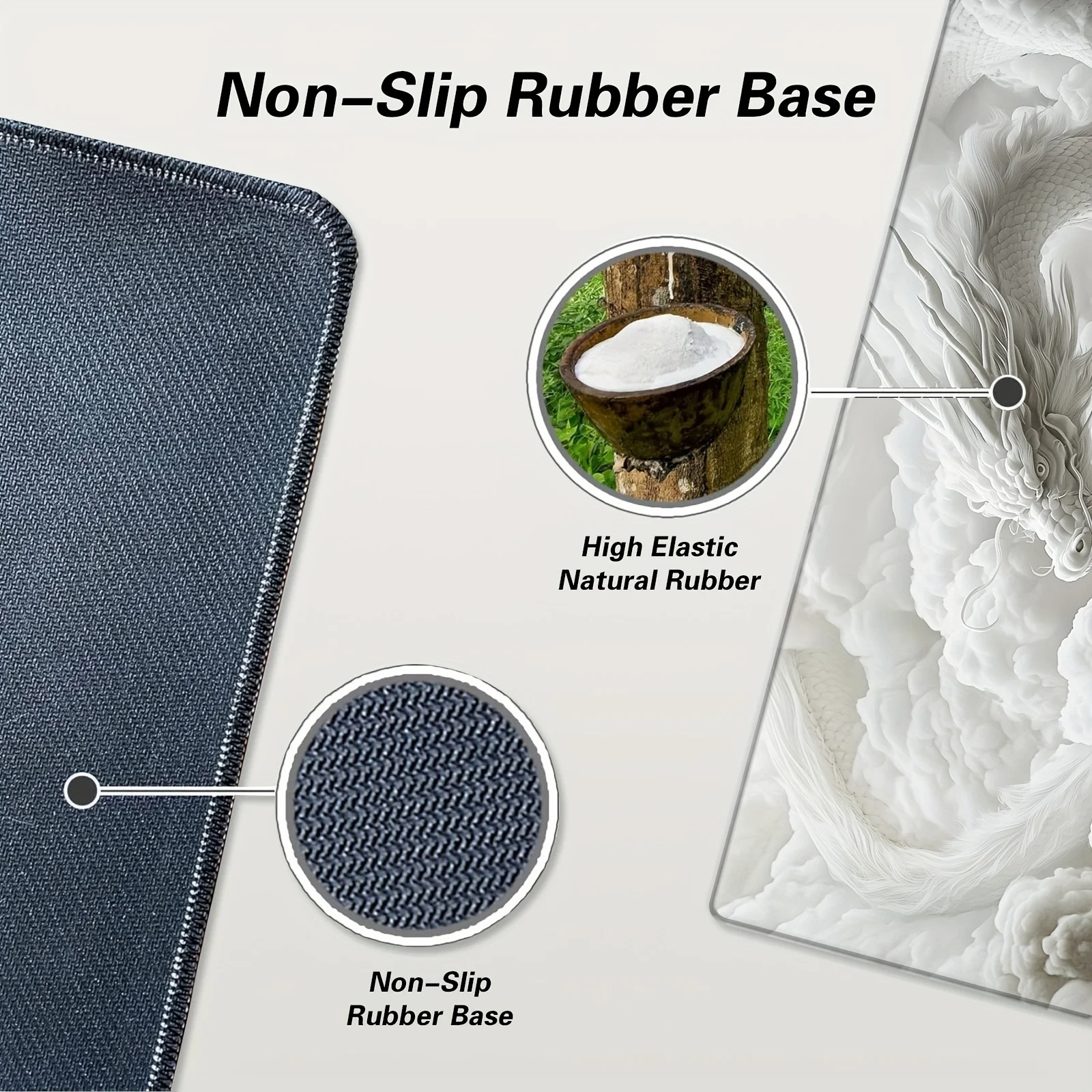 Alfombrilla de ratón grande de dragón chino, 900x400MM, con bordes cosidos, alfombrilla de escritorio de goma antideslizante para juegos y escritorio de oficina, deportes electrónicos - imagen 5