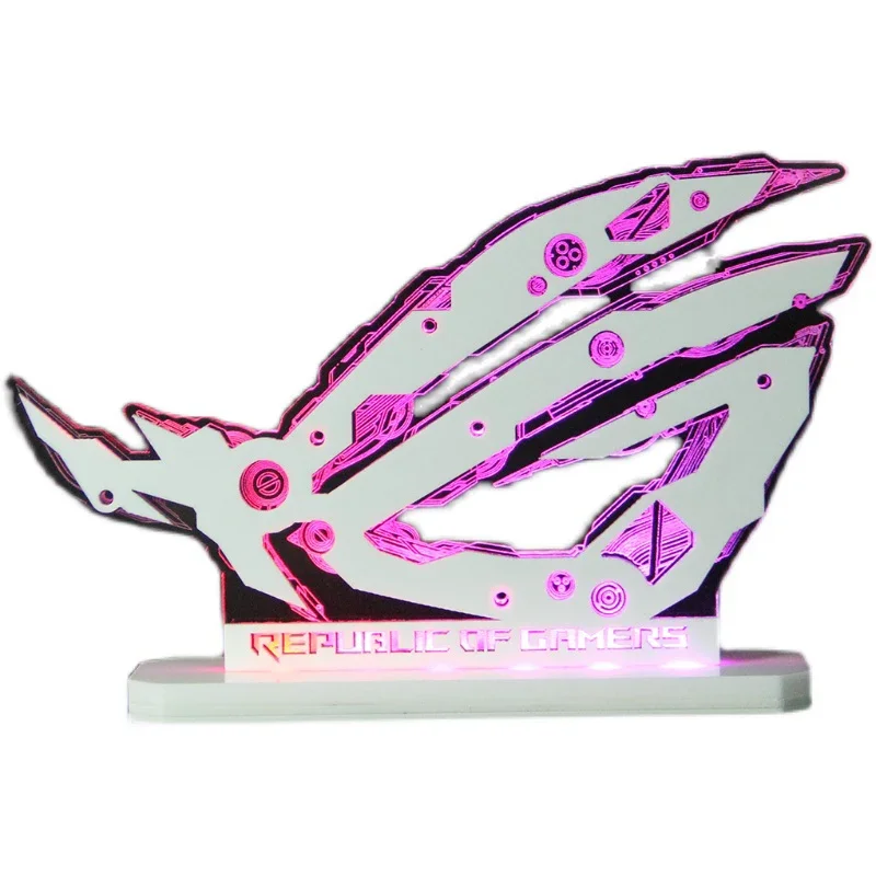 ROG LOGO-mango de ojo mecánico, sincronización de luz DIVA, 5V, ARGB, 3PIN, LOGO personalizado, MOD - imagen 3