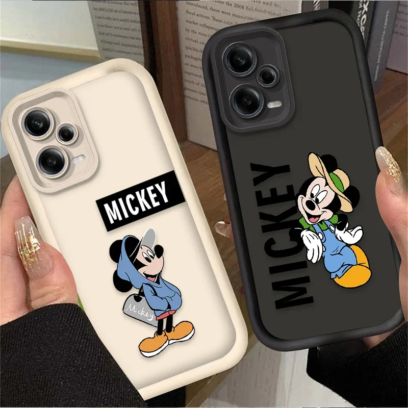 Funda de teléfono para Xiaomi Redmi Note 13 14 12 11 Pro Plus 5G 12S 11S 10S 10 9 Redmi 14C 13C 12C 12 4G A3 A3X Disney Mickey Mouse